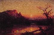 Jasper Francis Cropsey Sunset Eagle Cliff USA oil painting artist